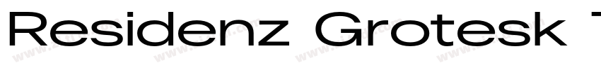 Residenz Grotesk Tri字体转换
